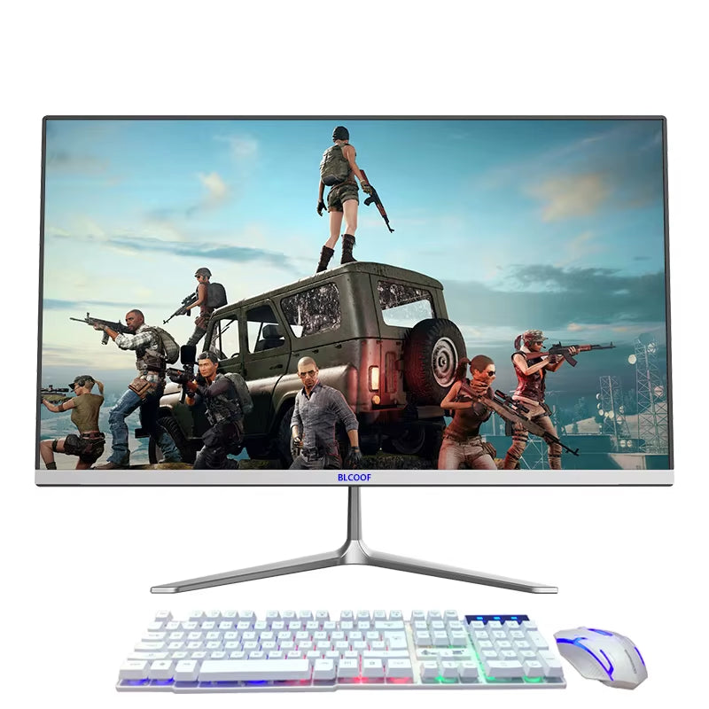 All-In-One Pc 19 Inch Moniter Intel Core I3 All in One Desktop Computer Gaming PC RAM 8GB with Keyboard System Unite Pc Full Set